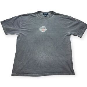 Vintage Harley-Davidson T-Shirt Men's XL Gray Miller Genuine Draft Non Fiction